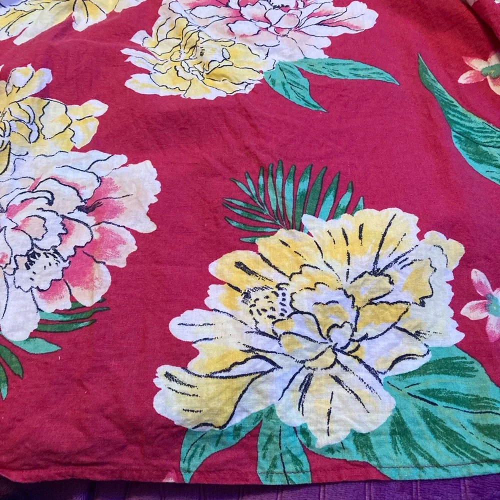 Floral Sleeveless Top - pink - Picture 3 of 4